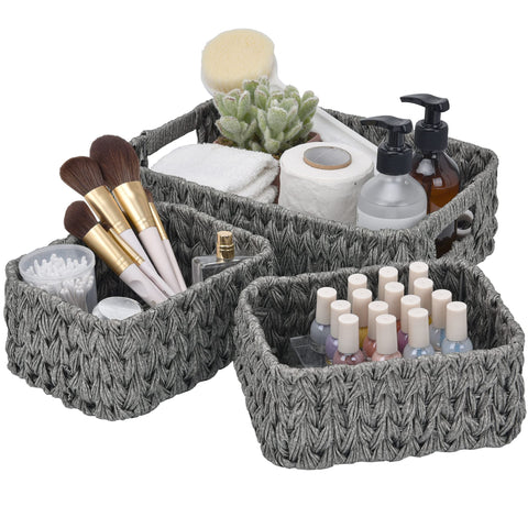 GRANNY SAYS wicker basket large entryway keeps essentials neatly organized