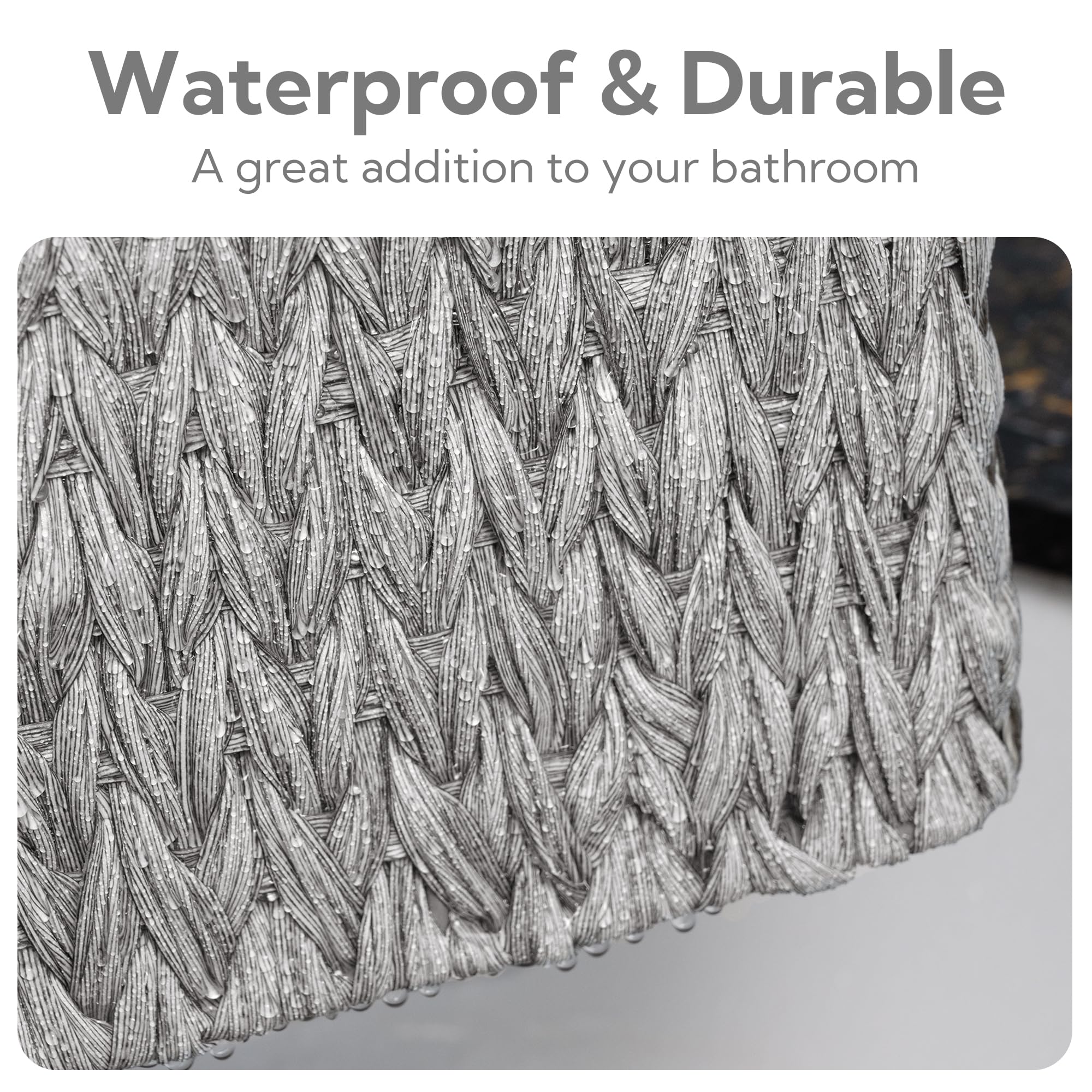 GRANNY SAYS wicker basket metal frame durability suits indoor and outdoor storage
