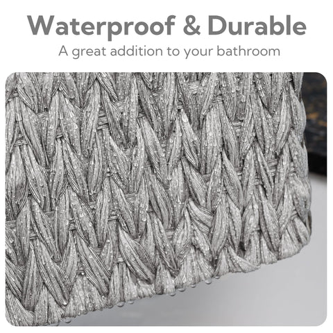 GRANNY SAYS wicker basket metal frame durability suits indoor and outdoor storage