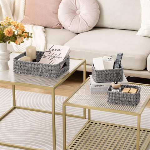 GRANNY SAYS wicker basket organizer for keys and accessories