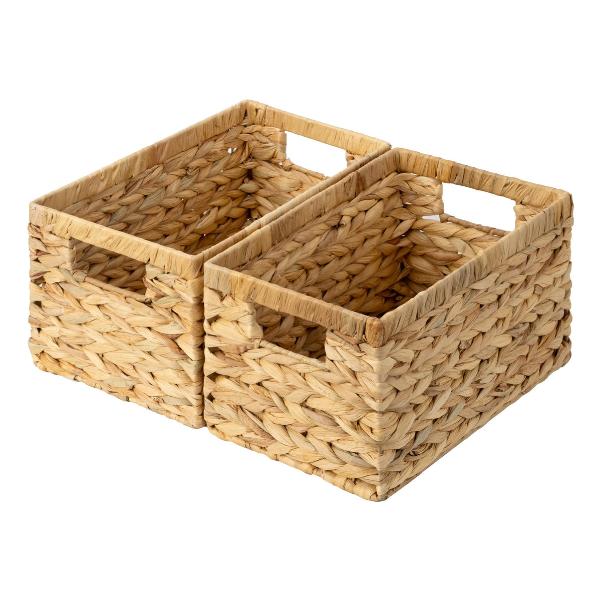 GRANNY SAYS wicker baskets for shelves keep pantry items organized and accessible.