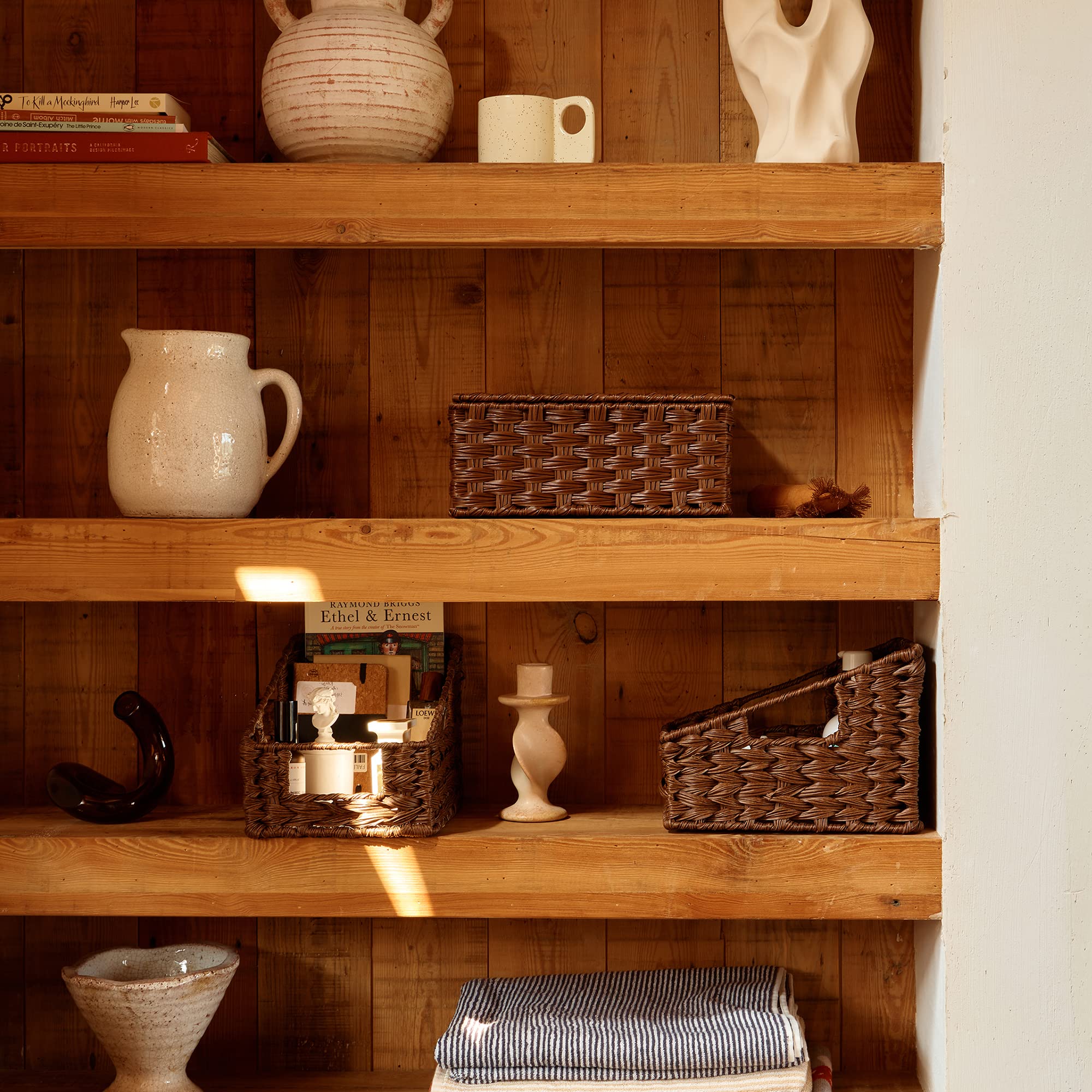 GRANNY SAYS toy storage keeps small items organized.