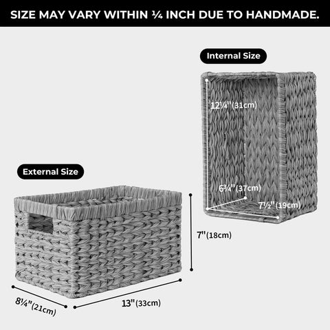 GRANNY SAYS wicker basket with two handles for easy transport
