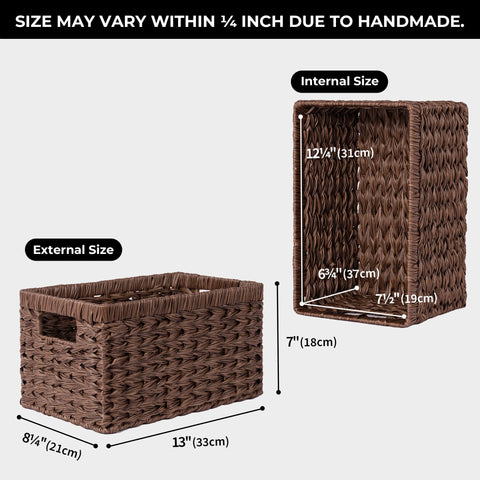 GRANNY SAYS textured weave adds decorative charm while storing odds and ends.