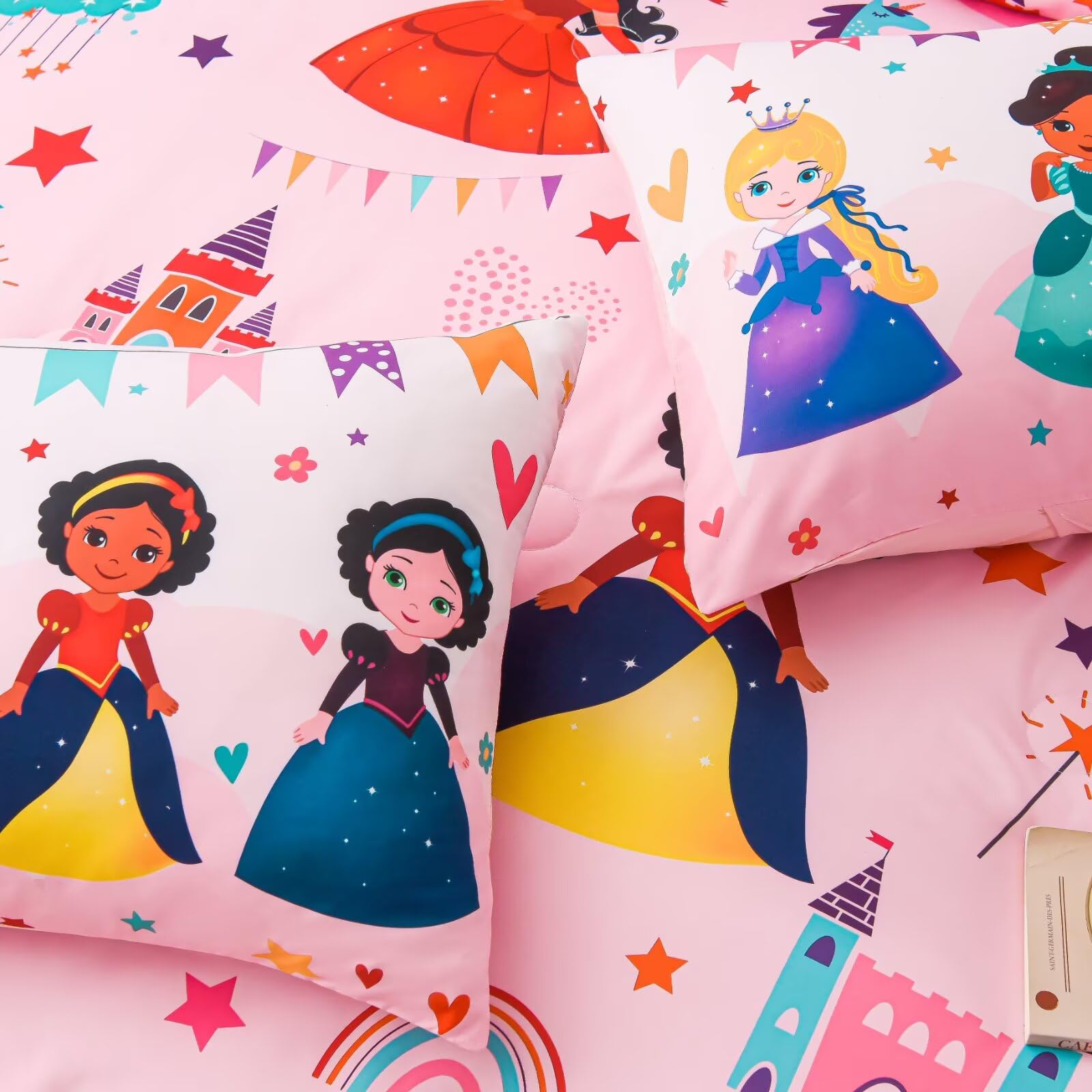 GRAT TIOC kids princess bedroom ensemble arranged for a cozy setup