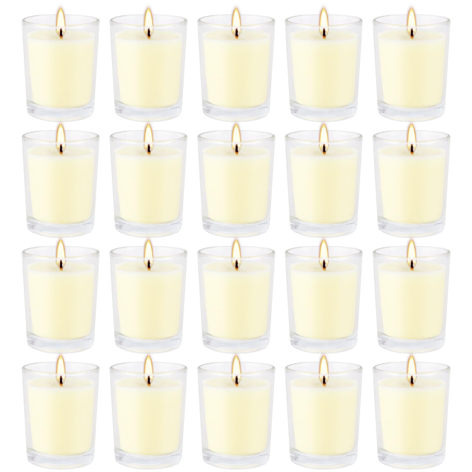 Grcdoyvl citronella votive candle in glass cup, 20-pack, outdoor ambience
