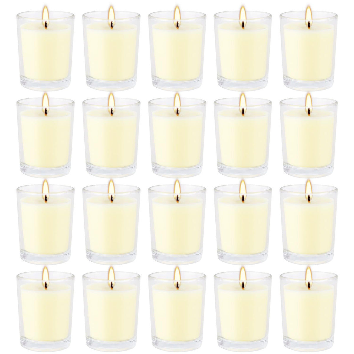 Grcdoyvl citronella votive candle in glass cup, 20-pack, outdoor ambience