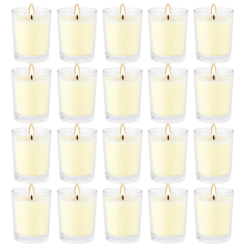 Grcdoyvl citronella votive candle in glass cup, 20-pack, outdoor ambience