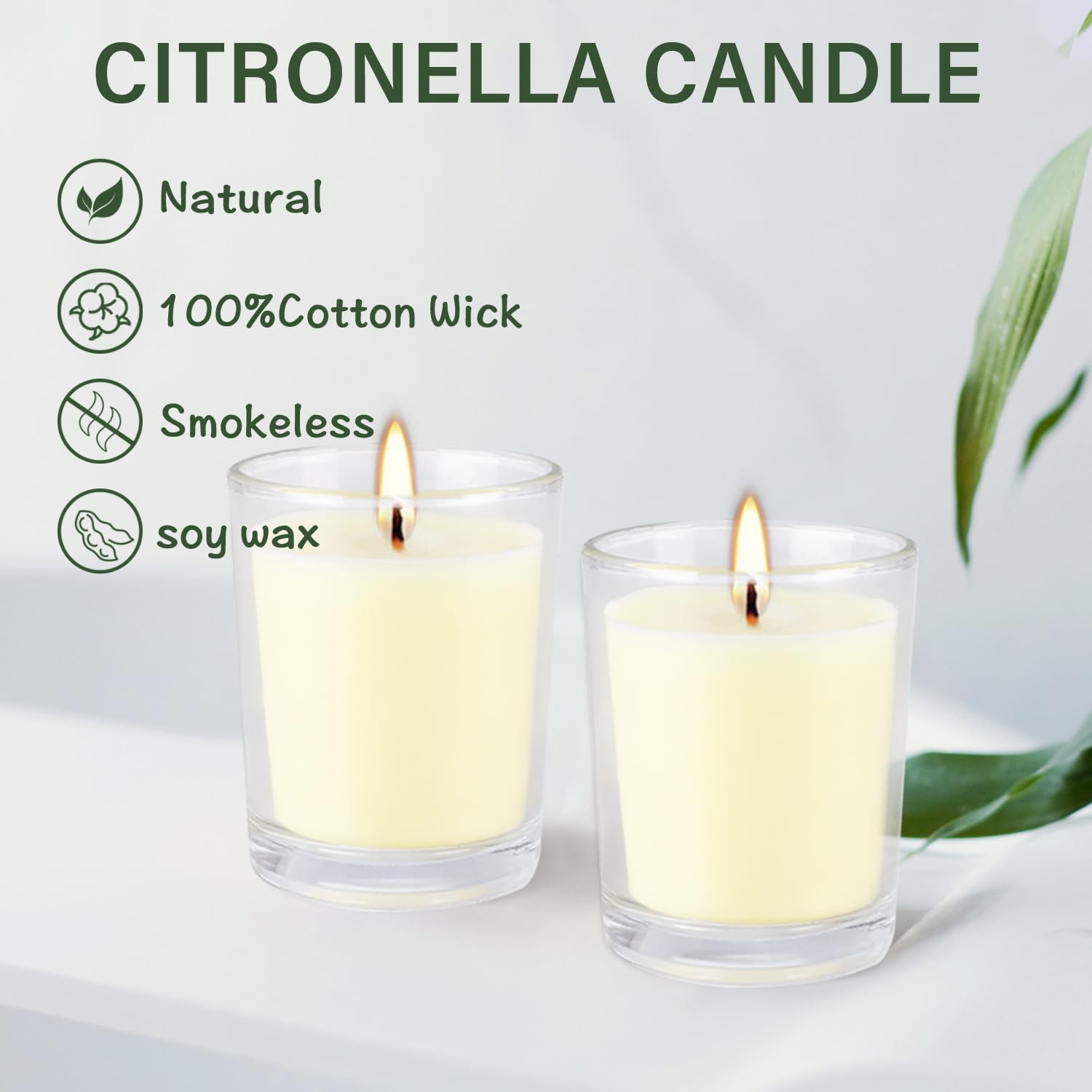 Transparent glass cup candle on indoor dining table by Grcdoyvl