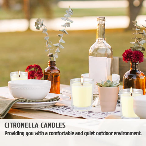 Grcdoyvl citronella votive candle ideal for picnics and camping