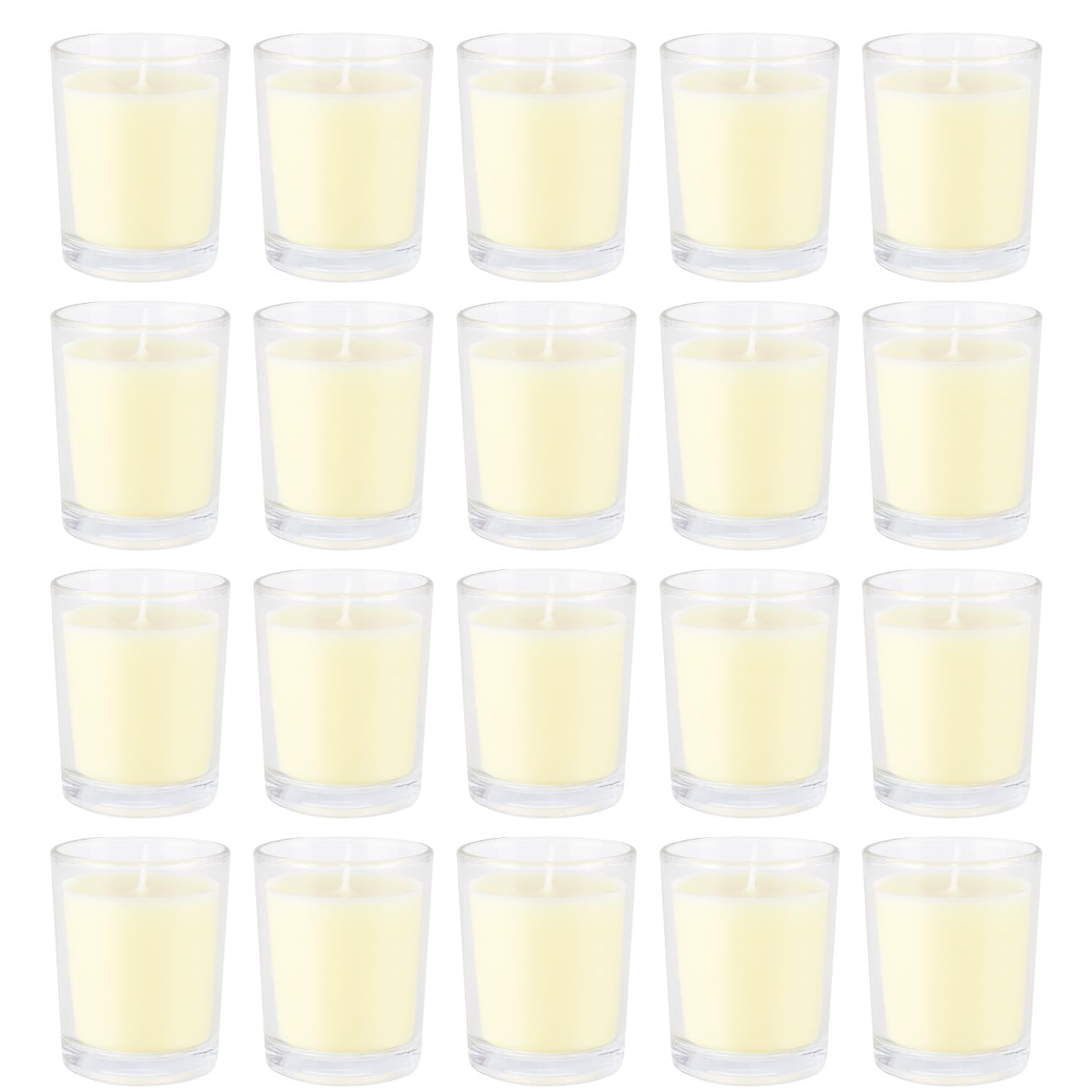 Reused glass cup from Grcdoyvl votive candle for storage or crafts