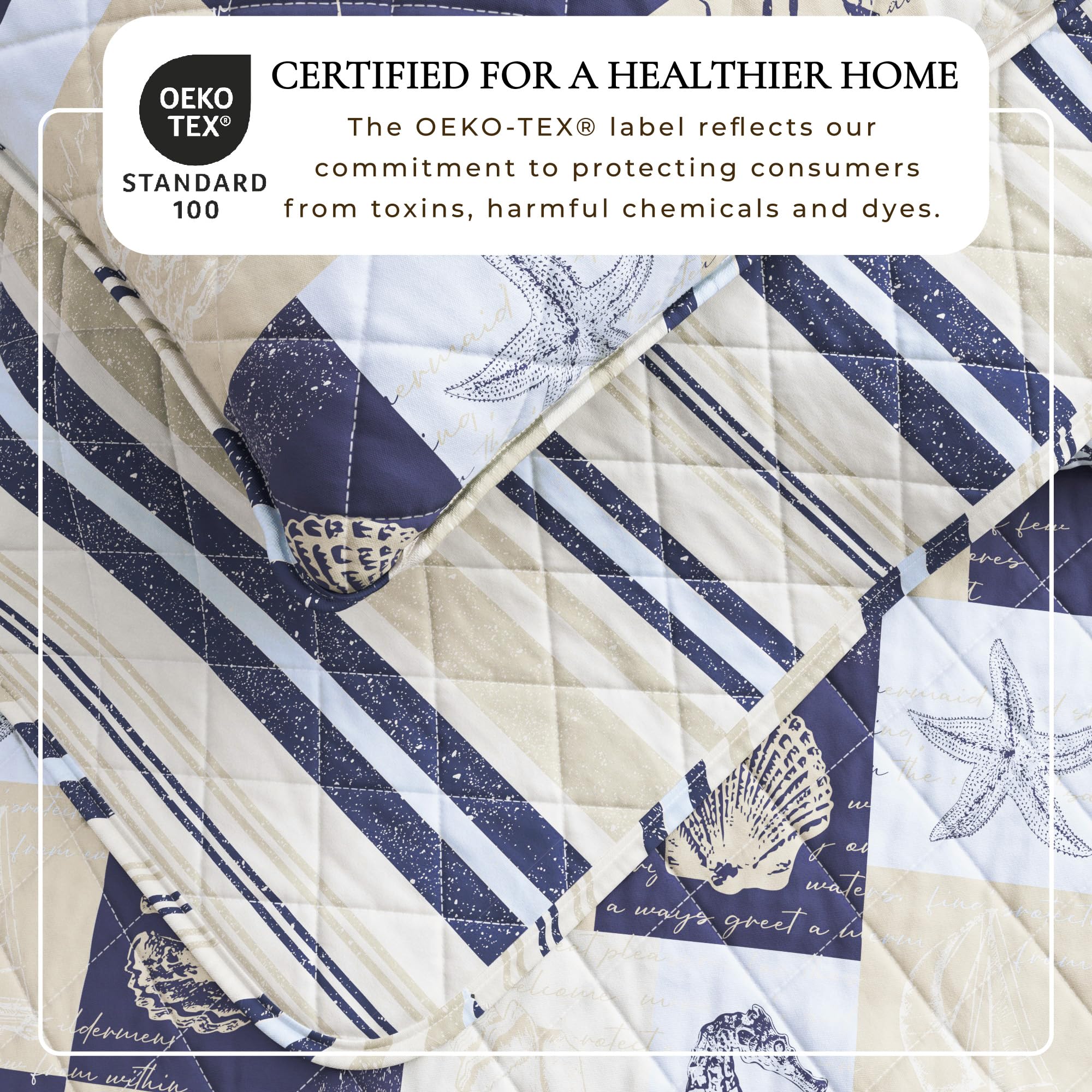 Great Bay Home quilt set soft brushed microfiber for year-round comfort
