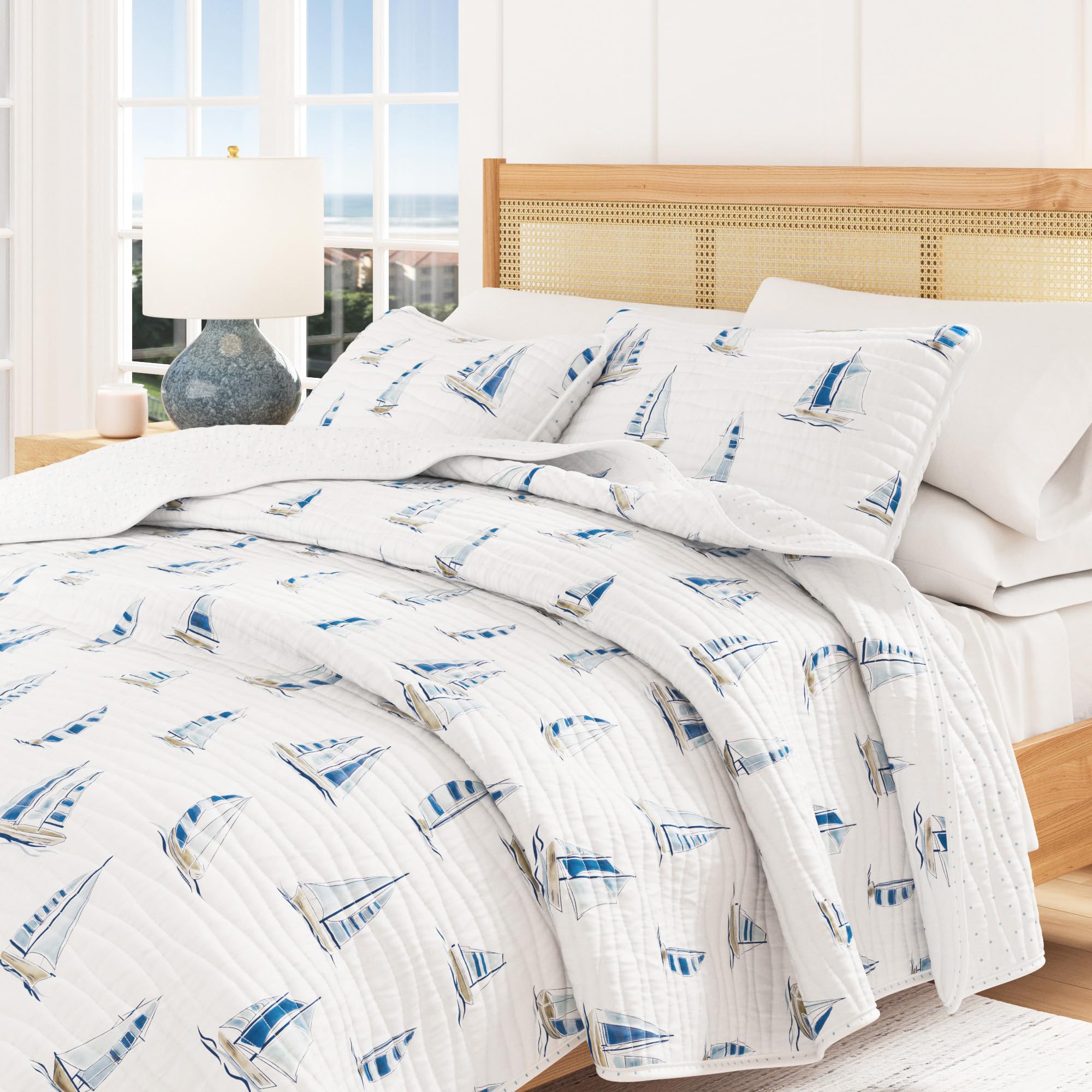 Great Bay Home coastal sham pair—complementary pieces for a cohesive look.