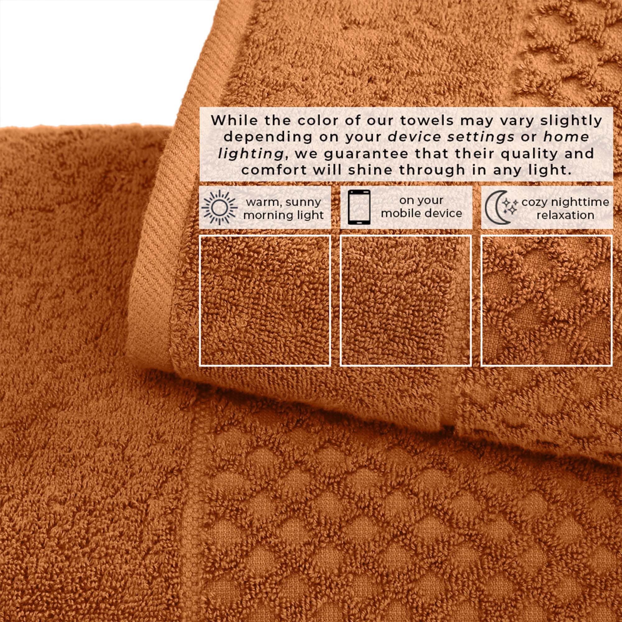 Great Bay Home Eco-friendly cotton towels: responsibly produced for mindful bathroom routines.