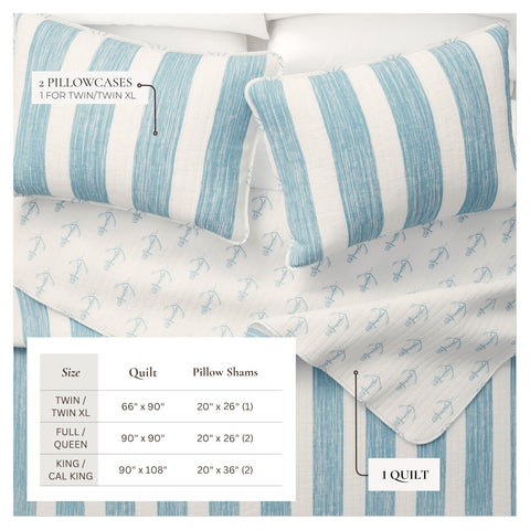 Great Bay Home coastal bedding in a tranquil bedroom setup.