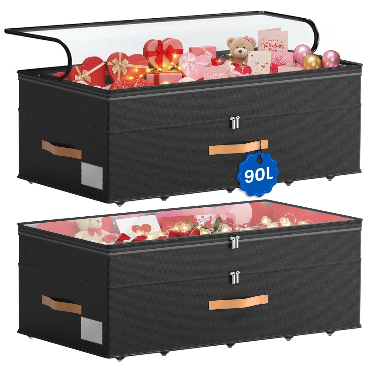 Great Dachong underbed storage with wheels; smooth glide for easy access.