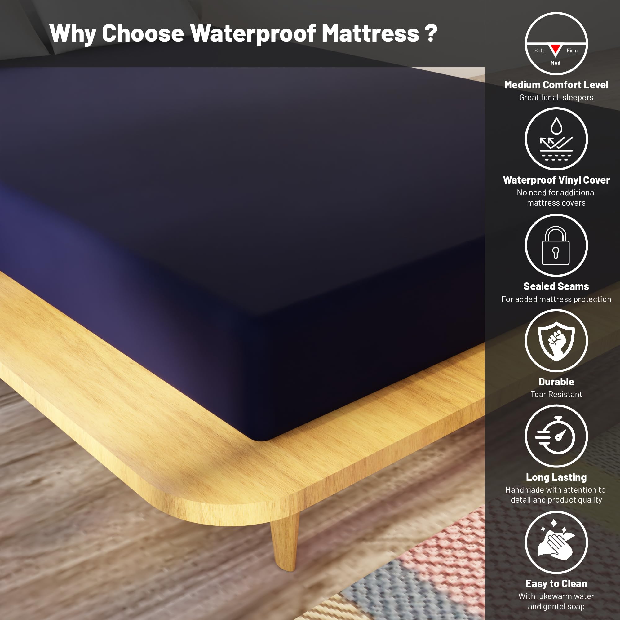 Greaton sealed fluid-proof cover supports hygiene in institutional settings.