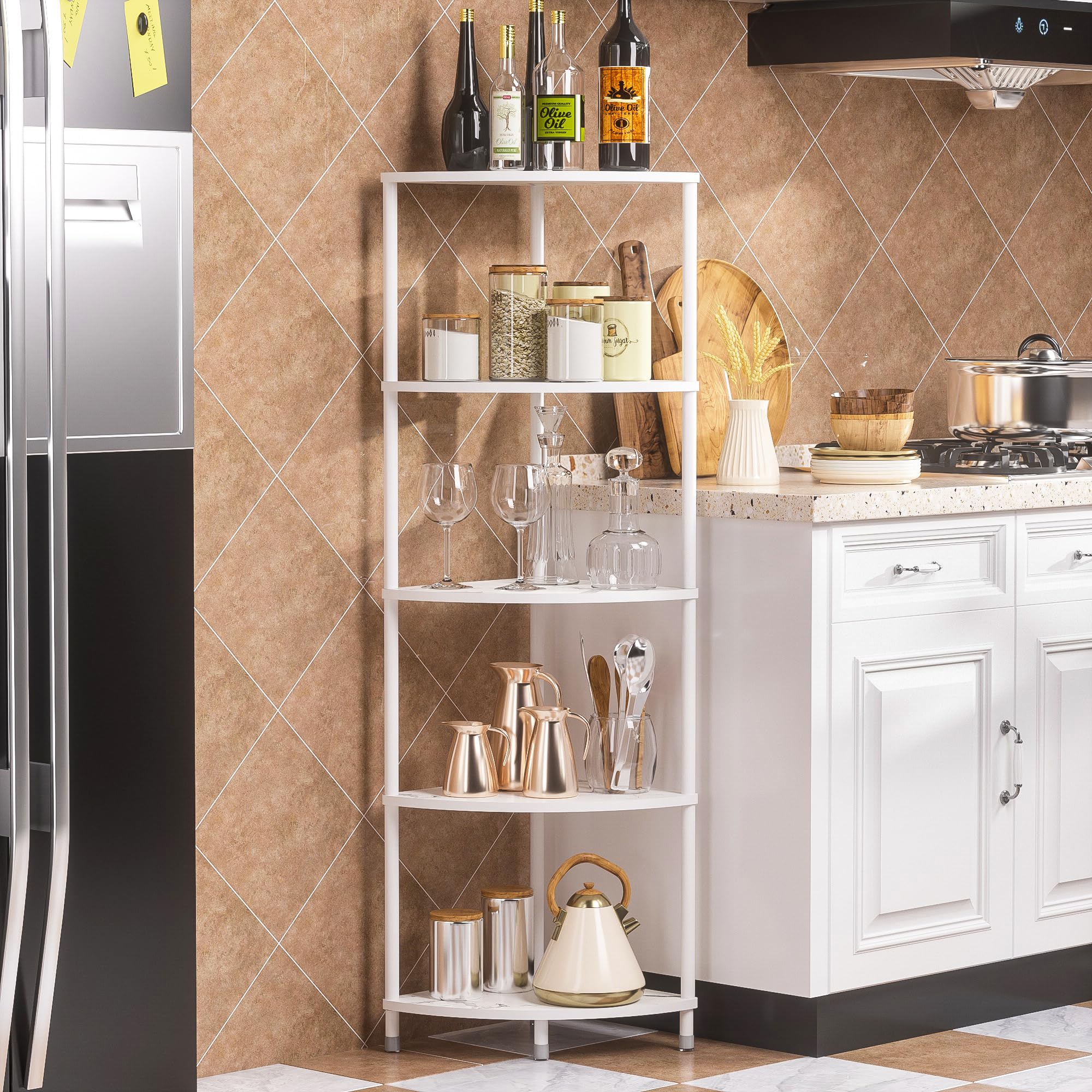 Vertical storage solution from Greatseas helps declutter kitchen surfaces