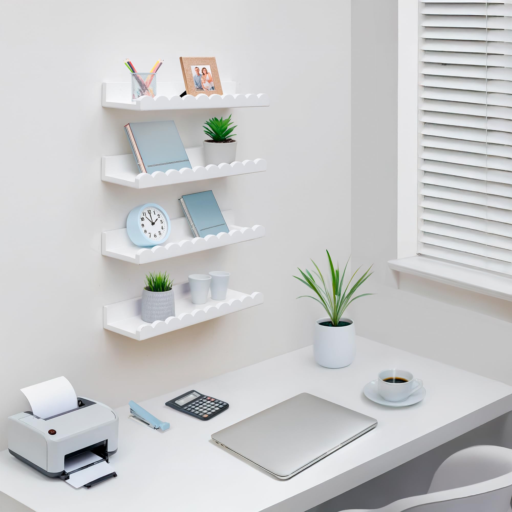 Green Goods Supply scalloped shelves ideal gift for new parents or baby showers