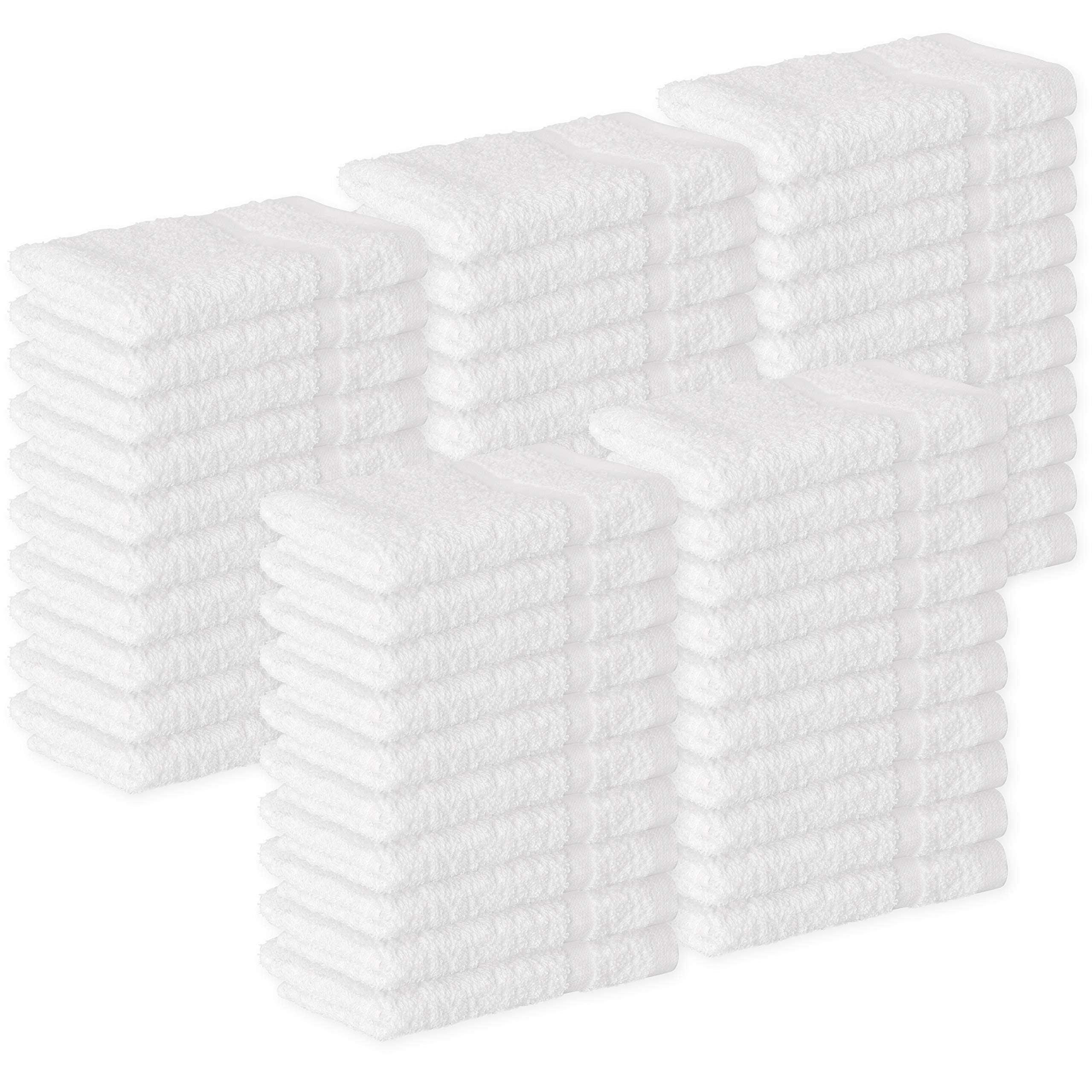 Green Lifestyle washcloths 12x12 bulk pack image shows soft cotton texture for daily use and absorption.