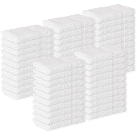 Green Lifestyle washcloths 12x12 bulk pack image shows soft cotton texture for daily use and absorption.