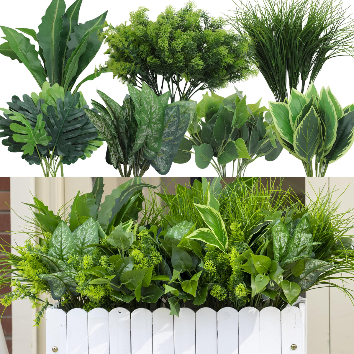 Green Moon 18 bundles outdoor plants add natural texture to patios.