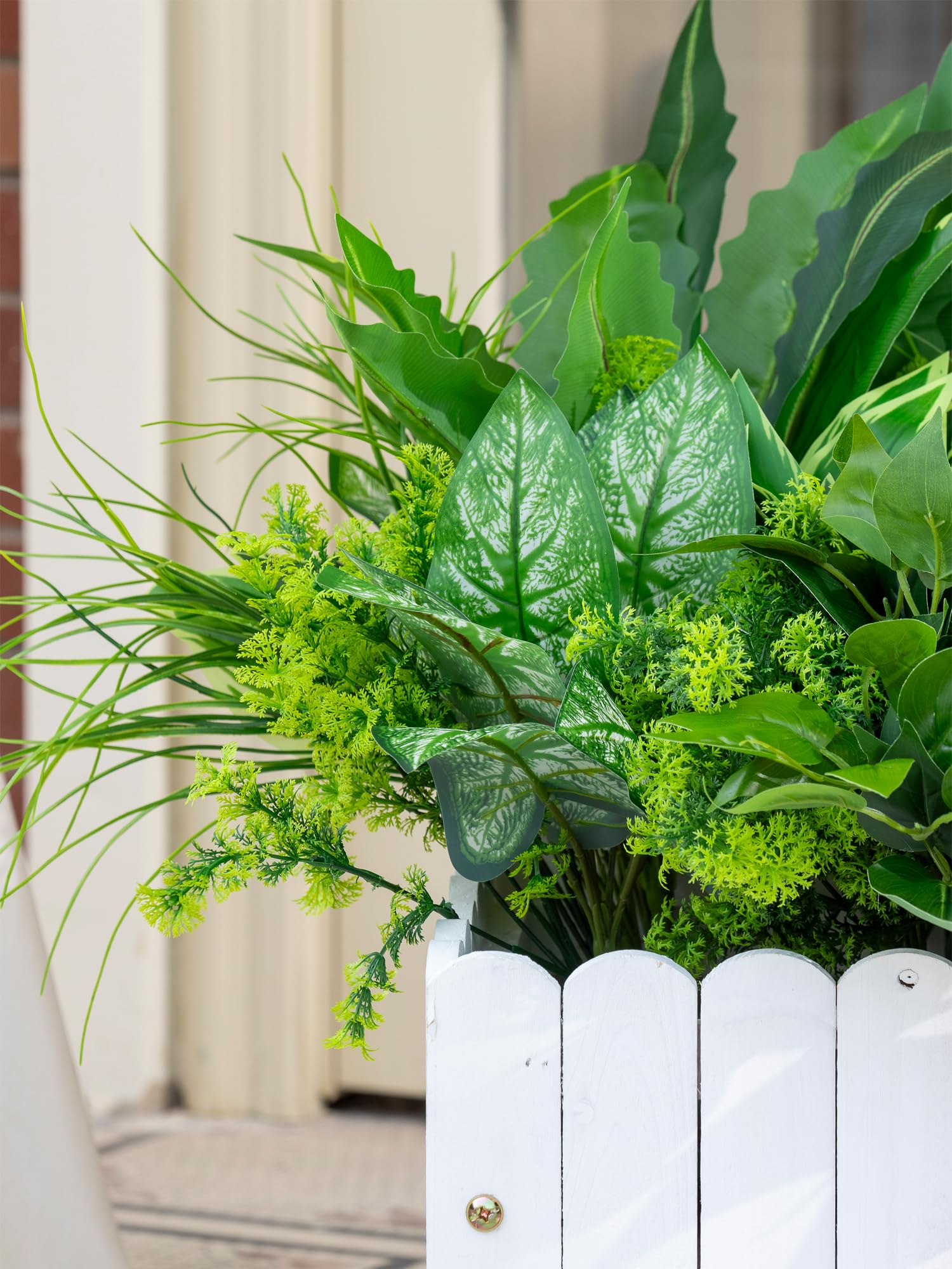 Green Moon window box display adds year-round color to containers.
