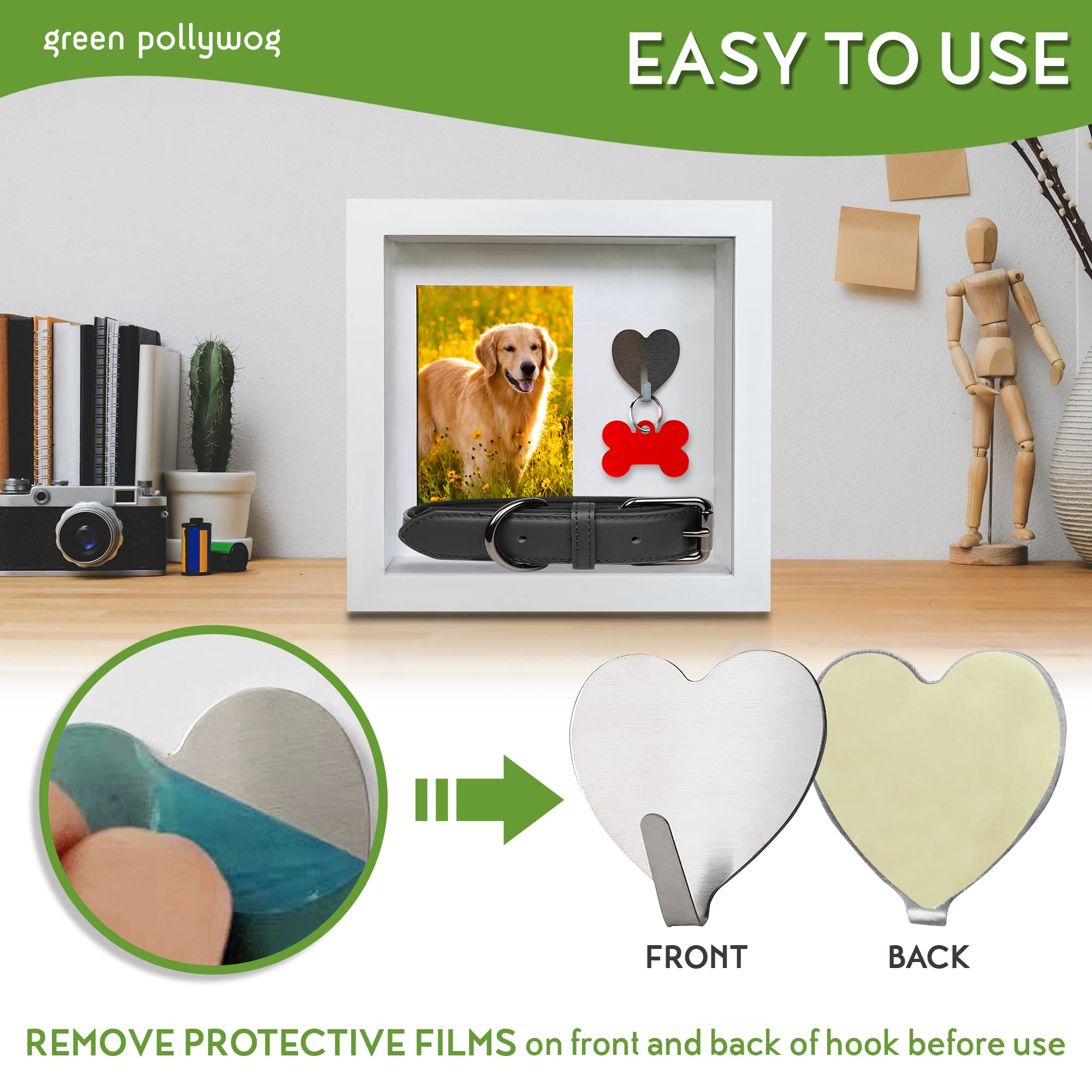 Green Pollywog hand-finished pinewood frame complements many interiors