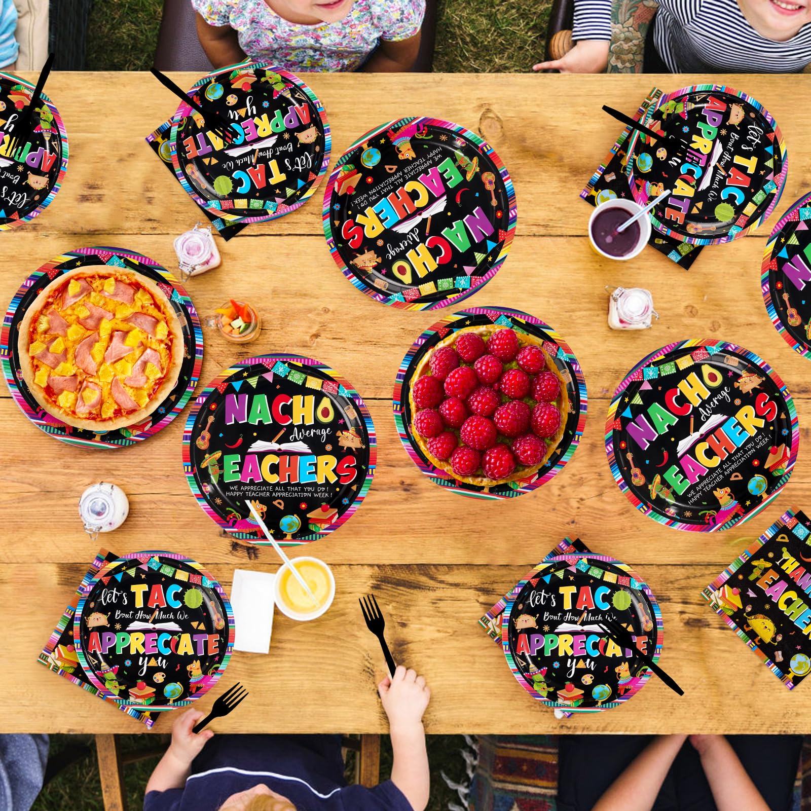 Greencian staff appreciation disposable dinnerware for effortless cleanup.