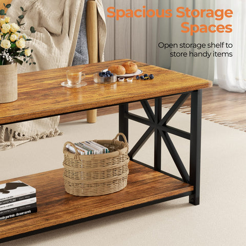 GreenForest coffee table surface is water-resistant for easy cleaning.