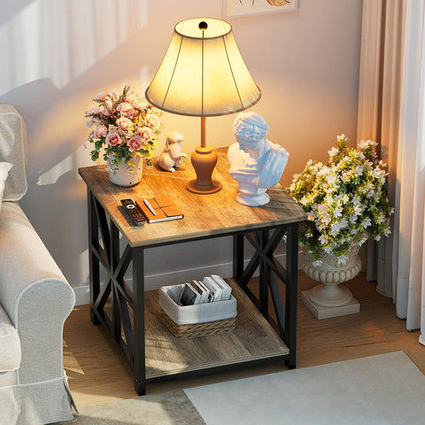 GreenForest end table printer or mini-fridge ready design