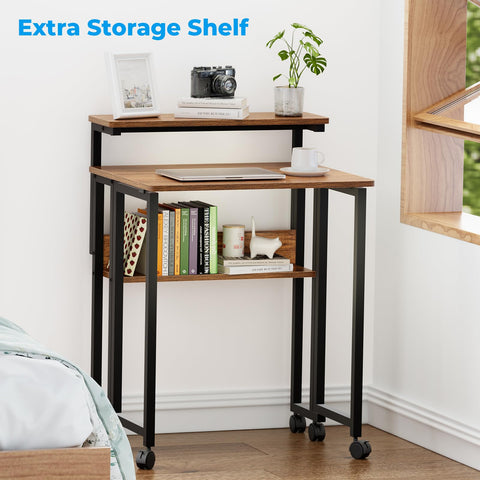 GreenForest folding desk folds flat to save space in tight rooms.