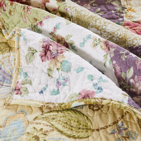Greenland Home Blooming Prairie throw on bed or sofa adds color harmony.