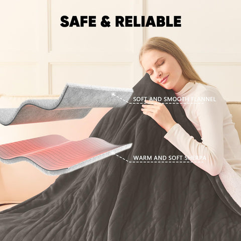 Greenoak heated blanket comes in gift-ready packaging.