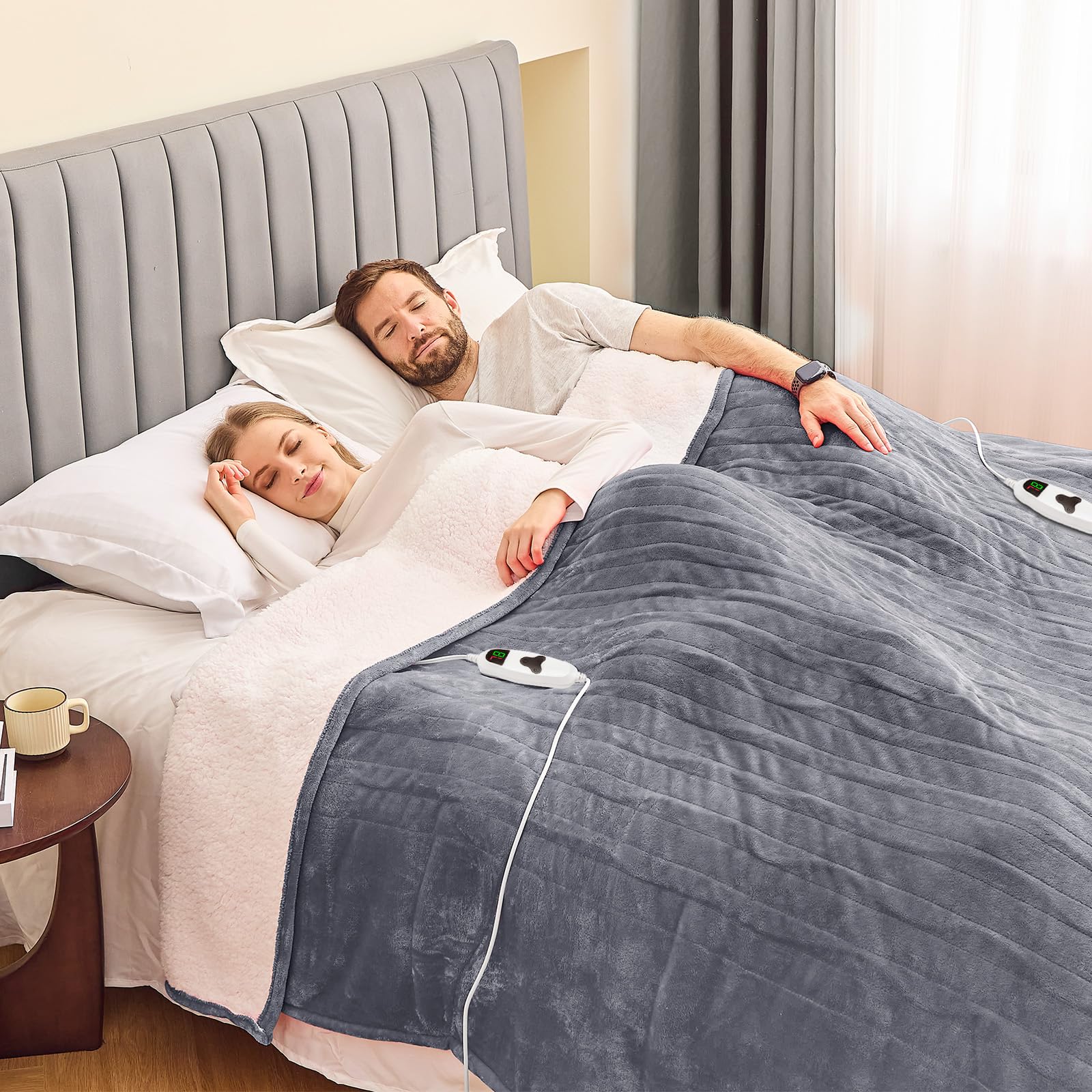 Greenoak blanket with 10 heat levels for customizable comfort