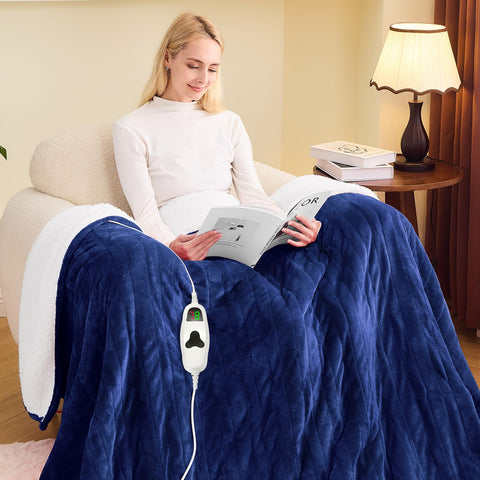 Greenoak heated blanket twin 62x84 provides cozy warmth on cold nights