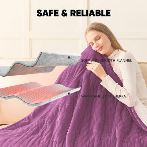 Greenoak lightweight warmth ideal for couch, bed, or office.
