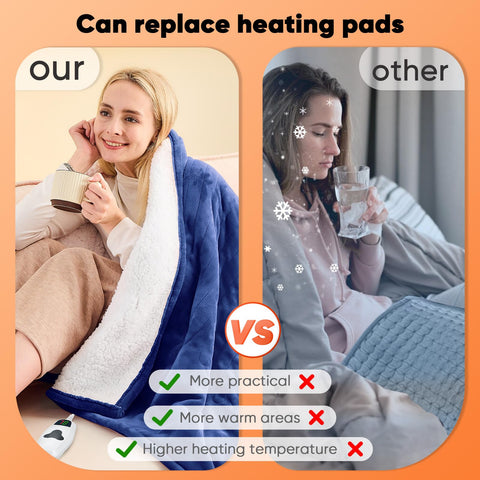 Greenoak sea blue blanket is machine washable for easy care.