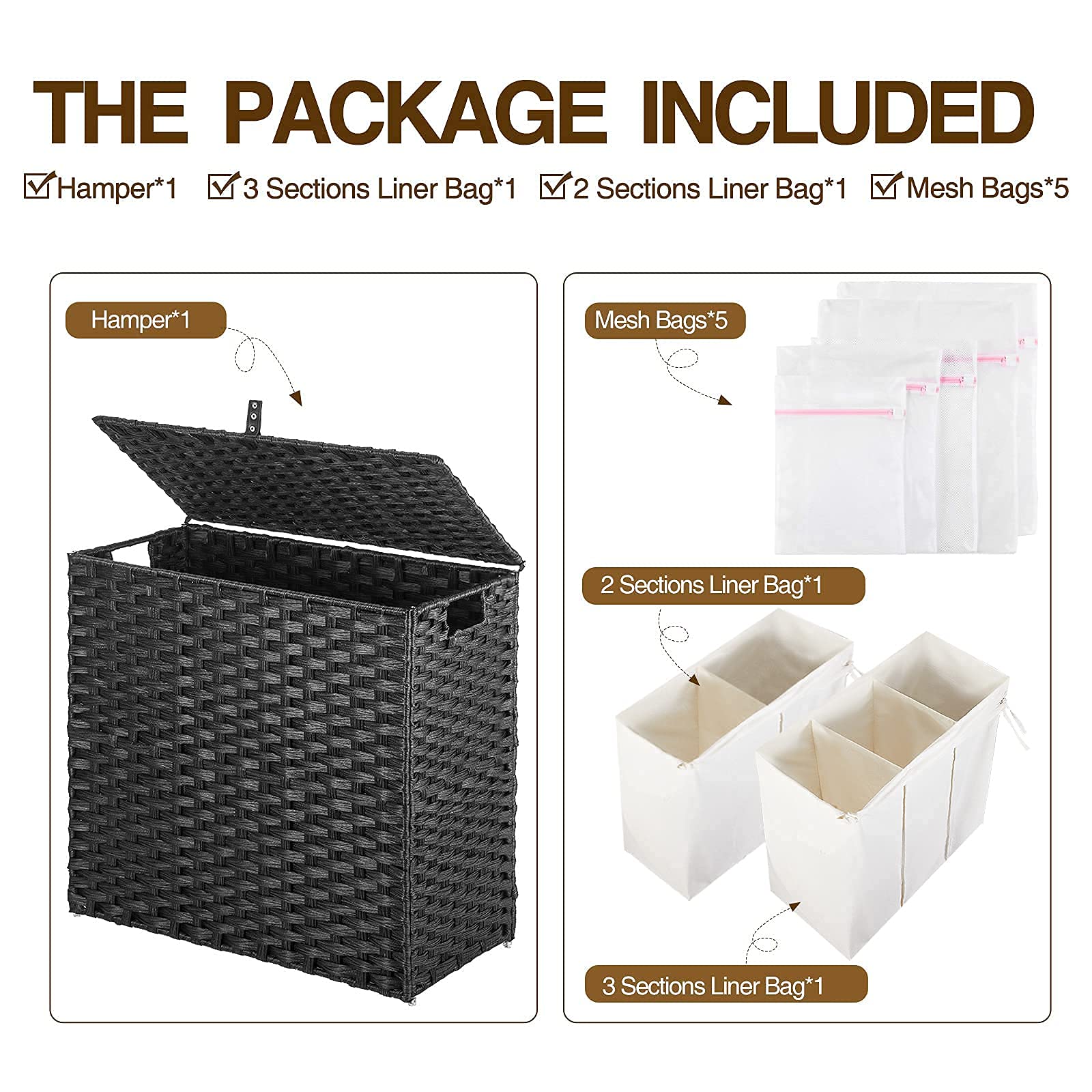 Greenstell 5 mesh laundry bags enable organized washing of different items.
