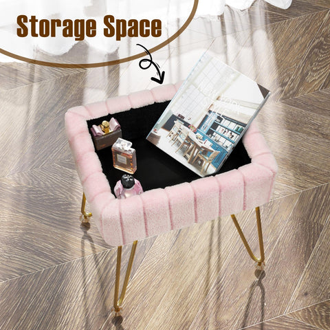 GREENSTELL easy-assembly vanity stool with included screws