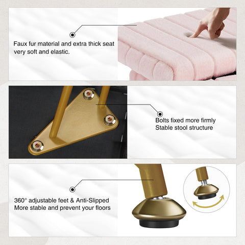 GREENSTELL cushioned furry seat for comfortable routines