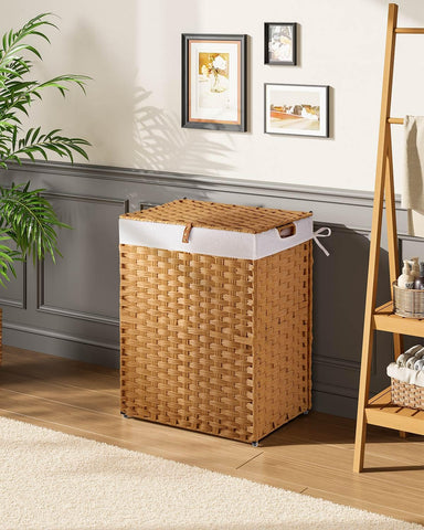 Greenstell hamper with divided compartments for organized sorting