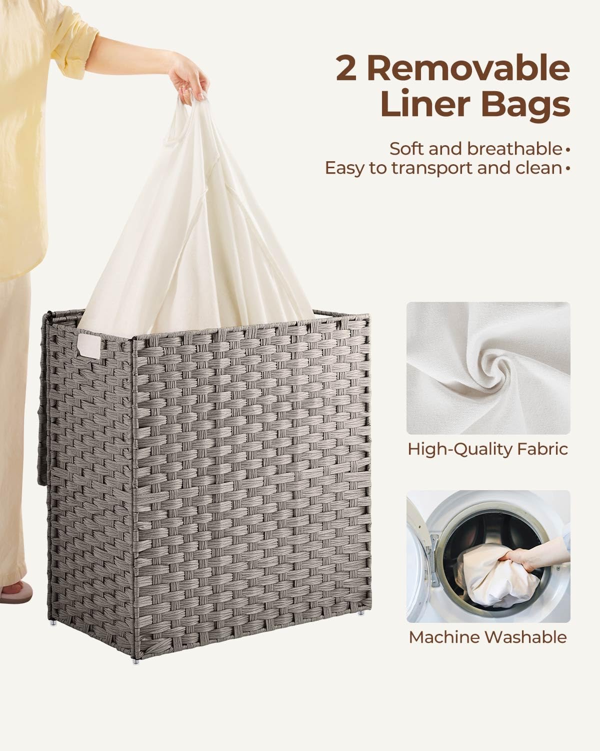 Greenstell foldable laundry hamper saves space when not in use