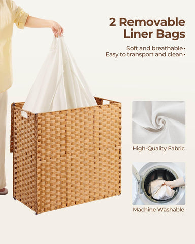 Greenstell removable liner bags for simple sorting before washing.