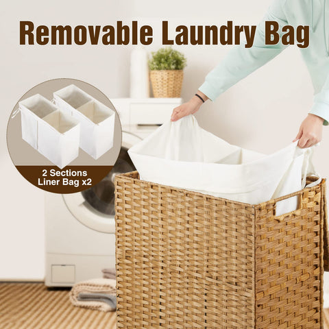 Greenstell lid and handles keep clothes accessible and neatly stored