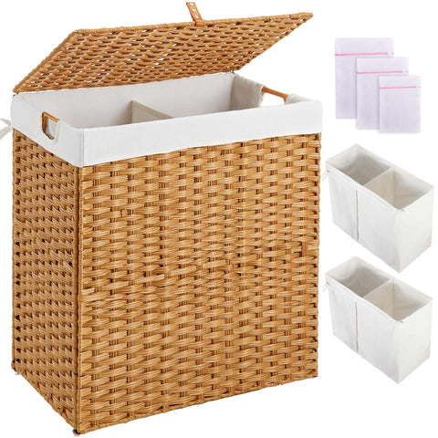 Greenstell laundry hamper with lid for discreet storage and quick laundry access.