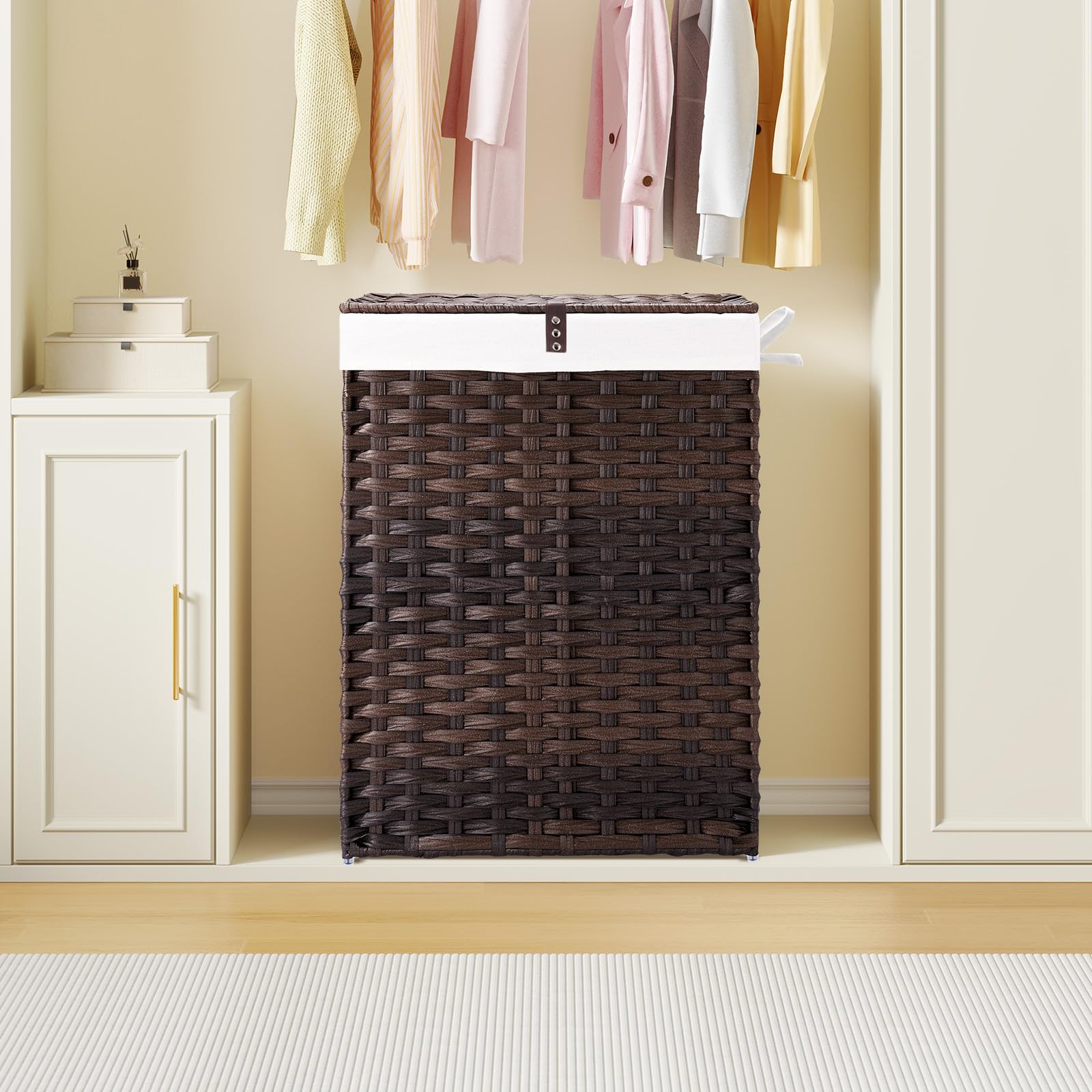 GREENSTELL removable liner bags displayed for easy transport to the washing machine