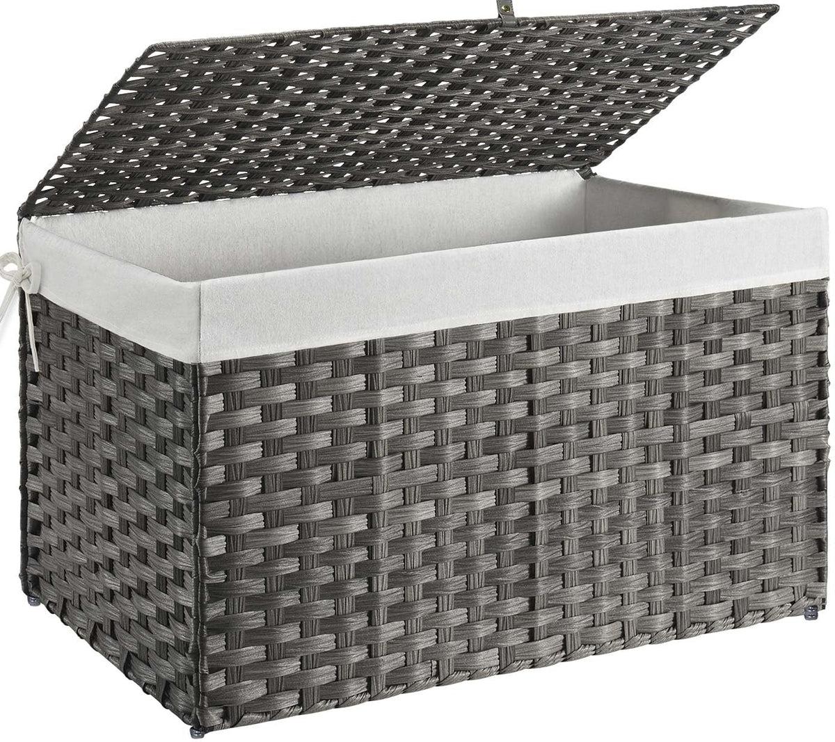 Greenstell storage basket with lid closed protects clothes from dust