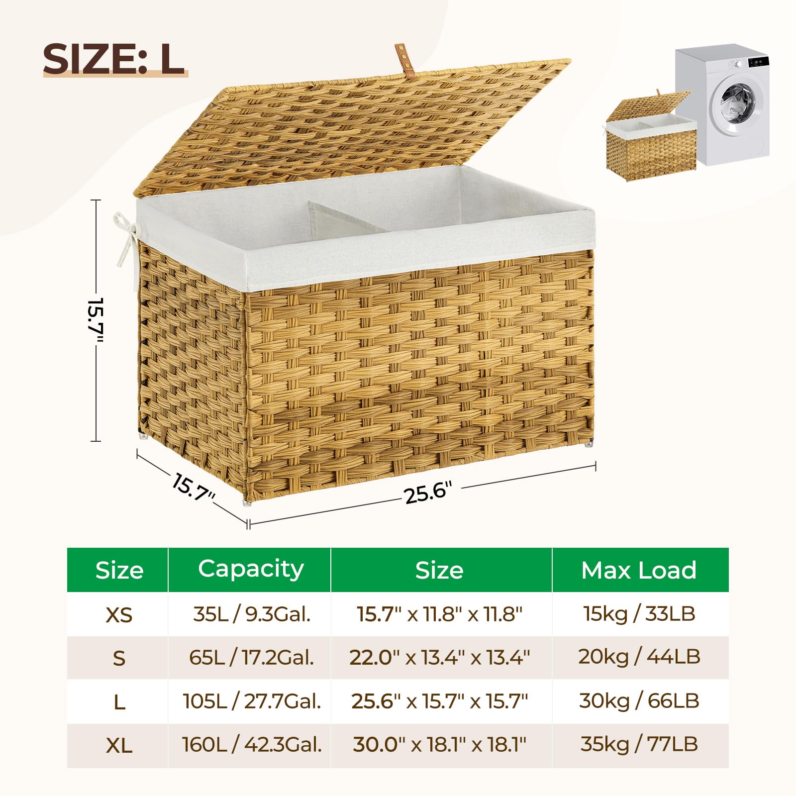 GREENSTELL sturdy metal frame supports up to 66 pounds