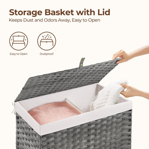 GREENSTELL two removable liner bags enable flexible, easy cleaning.